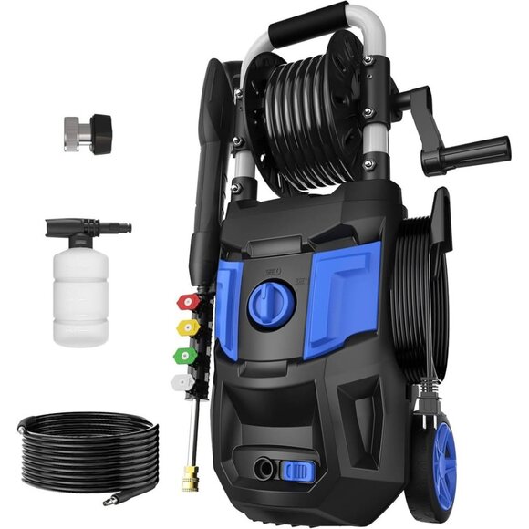 1250 PSI Electric Pressure Washer w/ 4 Nozzles, Foam Cannon, 35ft Cord - Picture 6 of 6